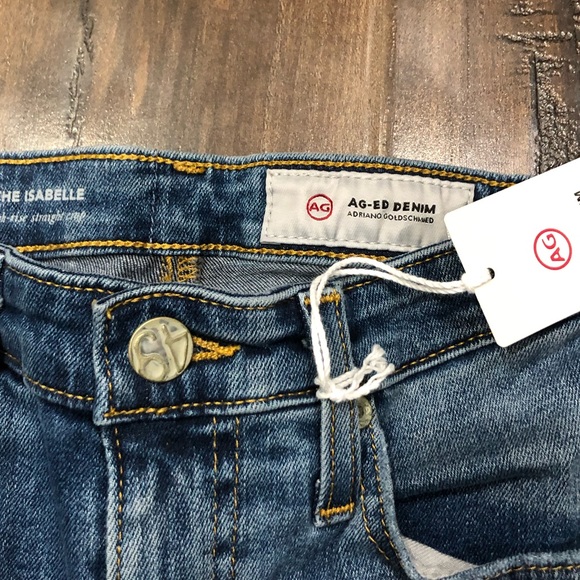 NWT AG-ED Isabelle High-Rise Denim Jeans Sz 23